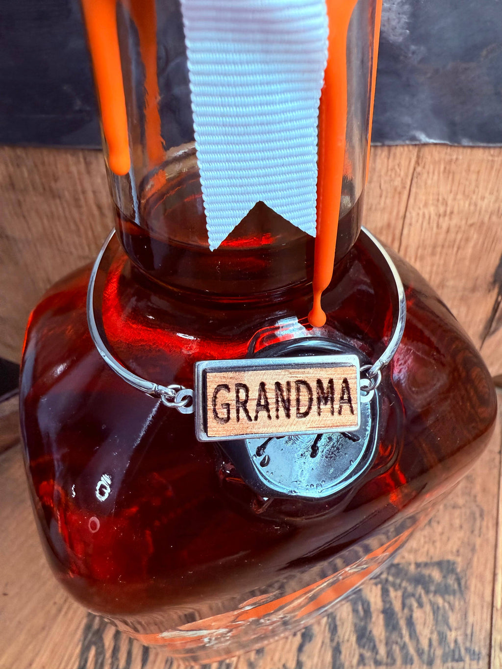 Adjustable Grandma Lobster Claw Bourbon Barrel Bracelet.