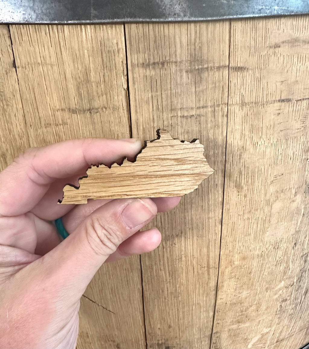 Kentucky Bourbon Barrel Wood Magnet - Custom Gifts