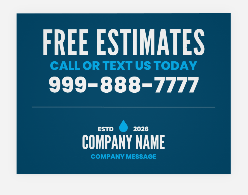 Custom Yard Sign 18"x24" – Design Included