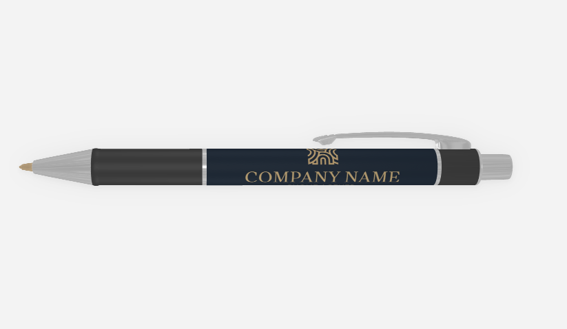 Design Wrap Ballpoint Pen – Custom Printed (Silver)