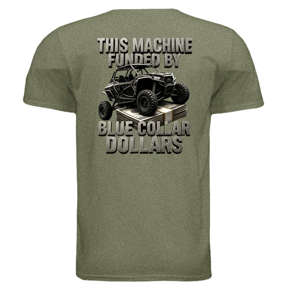 HEATHER MILITARY GREEN - G640 - BACK